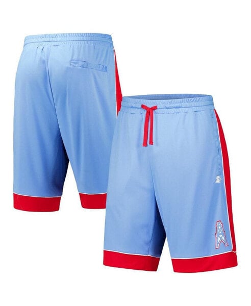 Men's Light Blue/Red Houston Oilers vintage - like Fan Favorite Shorts