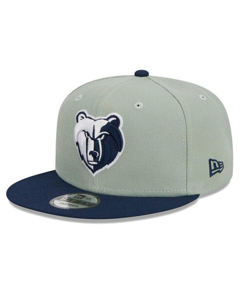 Men's Sage, Navy Memphis Grizzlies Two-Tone Color Pack 9FIFTY Snapback Hat