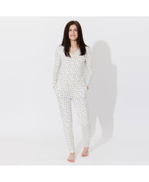 Women's Milk & Cookies Set of 2 Piece Pajamas