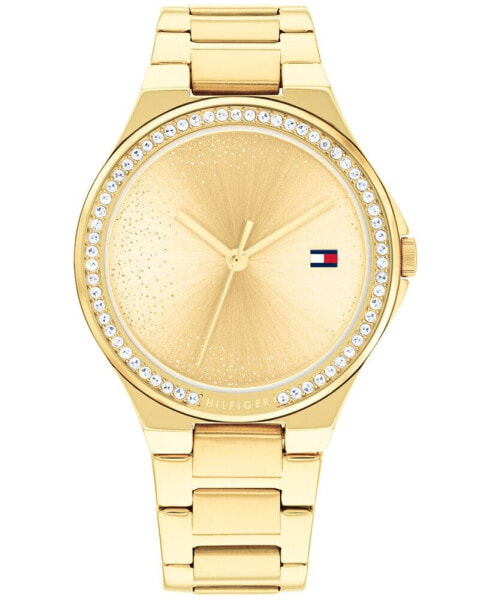 Часы и аксессуары Tommy Hilfiger Женские кварцевые часы из нержавеющей стали с покрытием золотого тона 36 мм