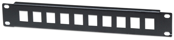 Intellinet Patch Panel - Blank - 10" - 1U - 10-Port - Black
