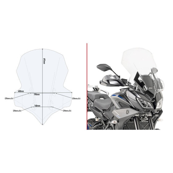 GIVI 2139DT Yamaha Tracer 900/Tracer 900 GT Windshield