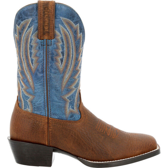 Durango Westward TooledInlay Square Toe Cowboy Mens Blue, Brown Casual Boots DD