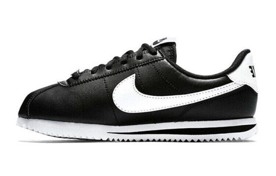 Кроссовки мужские Nike Cortez Basic Leather-fetch - черно-белый