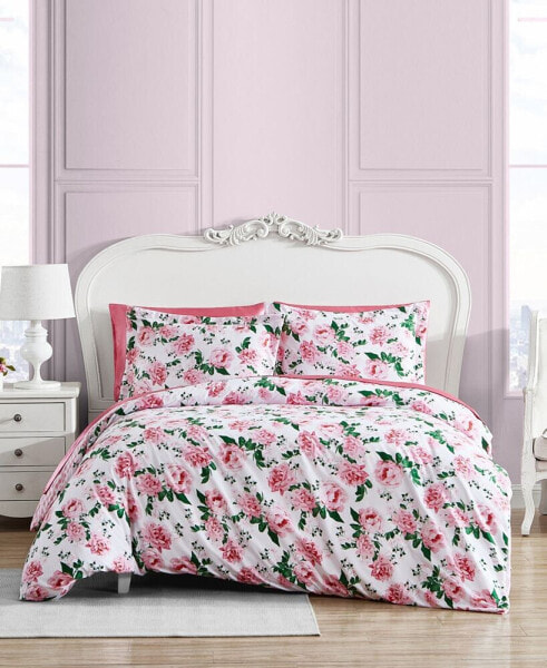 Blooming Roses 3-Piece Duvet Cover Set, King