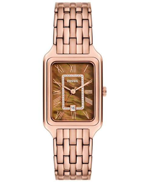 Часы женские Fossil Raquel Three-Hand Date, стальной розовое золото 26 мм.