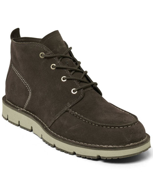 Men's Westmore Suede Leather Lace-Up Casual Boots from Finish Line