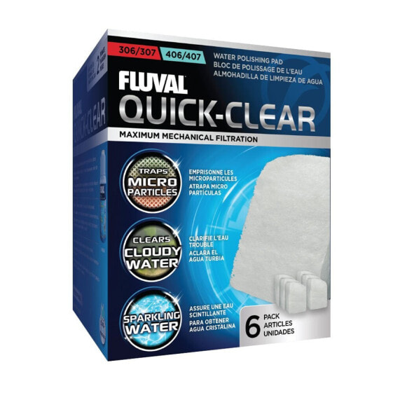 FLUVAL Quick Clear 307/407 water polishing pad 6 units