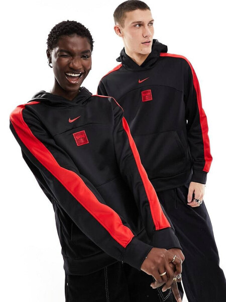 Nike Basketball NBA Unisex Chicago Bulls hoodie in black