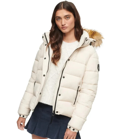 SUPERDRY Faux Fur puffer jacket