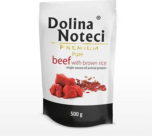 Dolina Noteci Dolina Noteci Pies Pure, wołowina z brązowym ryżem saszetka 500g