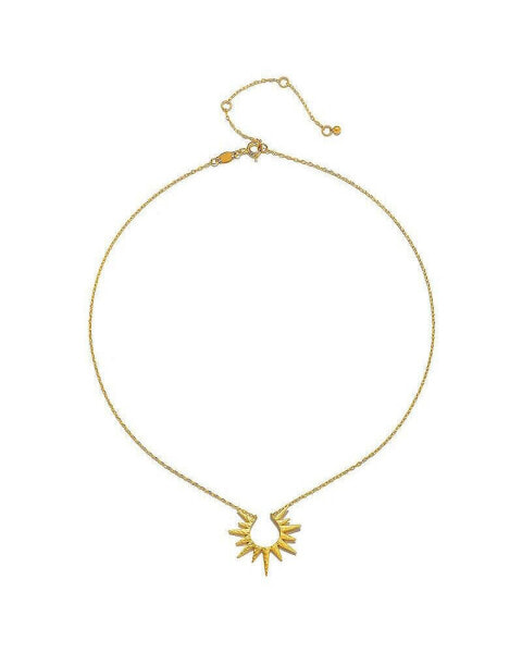 Incandescent Glow Gold Starburst necklace