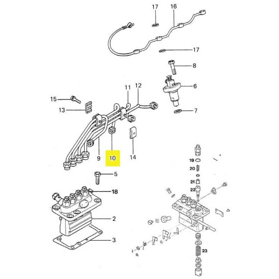 Лодочный мотор VETUS 2 M4.14 Injection Pipe