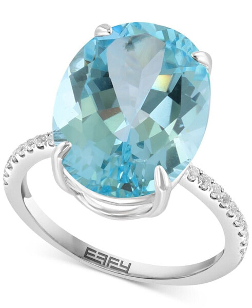 EFFY® Citrine & White Sapphire Ring in Sterling Silver (Also available in Sky Blue Topaz and Amethyst)