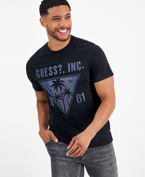 Men's Palm Tree Logo Graphic T-Shirt
