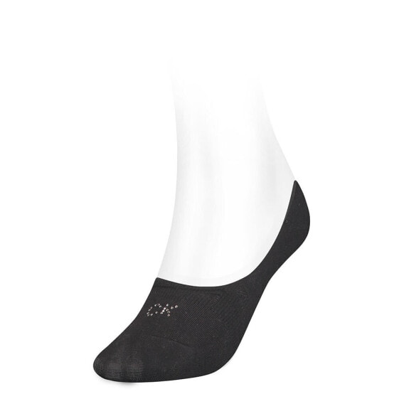 CALVIN KLEIN Footie Mid Cut Crystal Logo socks