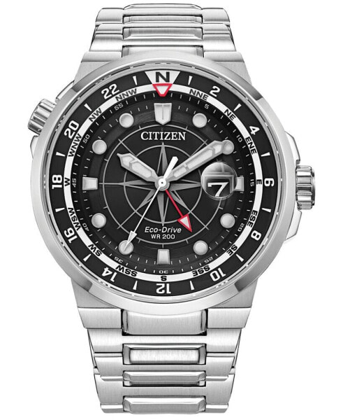 Eco-Drive Men's Endeavor Stainless Steel Bracelet Watch 44mm