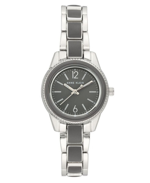 Gray Enamel and Silver-Tone Bracelet Watch 30mm