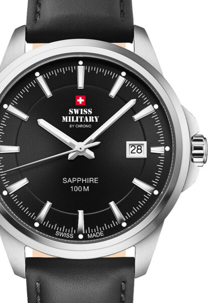 Swiss Military SM34104.08 Mens Watch Classic Sapphire Glas 40mm 10ATM