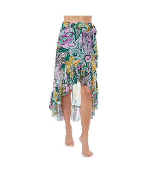 Women's Tropic Boom Wrap Mesh Skirt Swim Cover Up