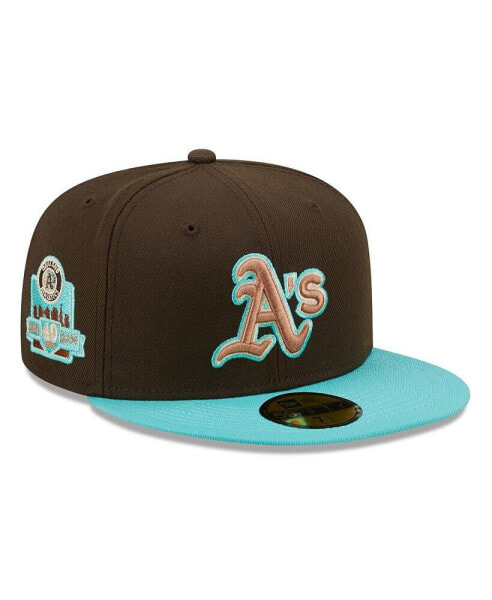 Men's Brown and Mint Oakland Athletics Walnut Mint 59FIFTY Fitted Hat