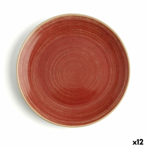 Плоская тарелка Ariane Terra Керамика Красный Ø 18 cm (12 штук)