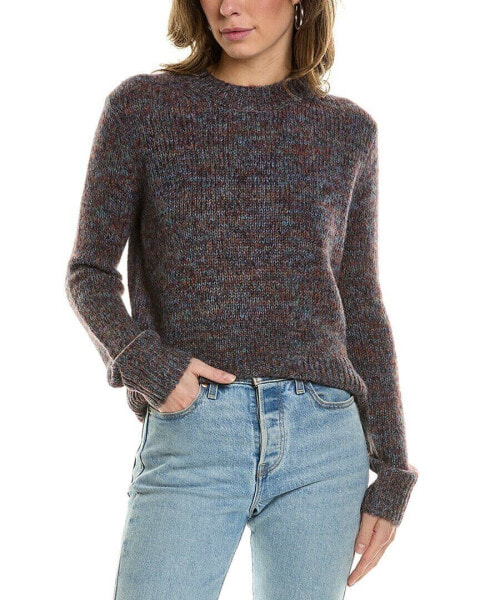 Vince Marled Alpaca & Wool-Blend Sweater Women's Red L