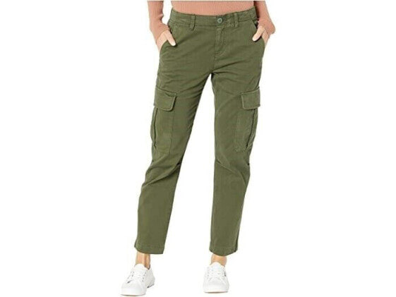 Женские брюки Sanctuary Squad Crop в стиле кэжуал, цвет старое зеленое, размер 29, длина по внутреннему шву 26
