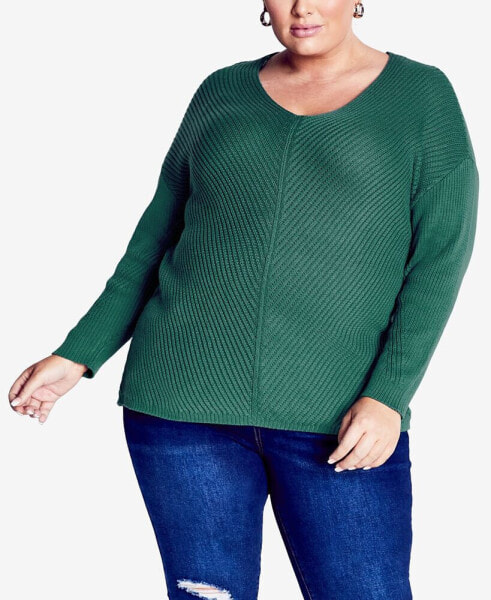 Plus Size Primrose V-neck Sweater