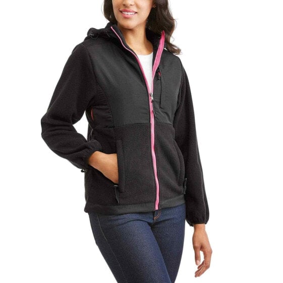 New I5 Women's Hooded Arctic Fleece Soft Shell Jacket Size Small