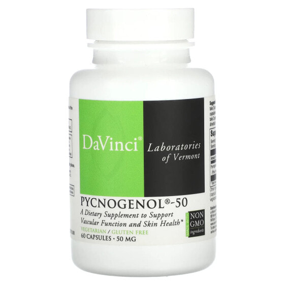 DaVinci Laboratories of Vermont, Пикногенол-50, 50 мг, 60 капсул