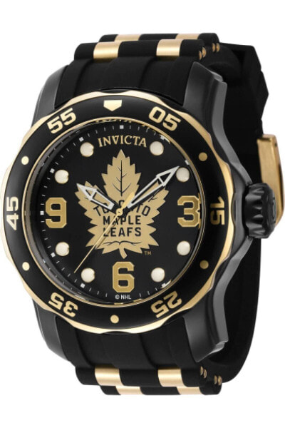 Invicta Men's 42645 NHL Chicago Blackhawks Quartz Black Dial Color