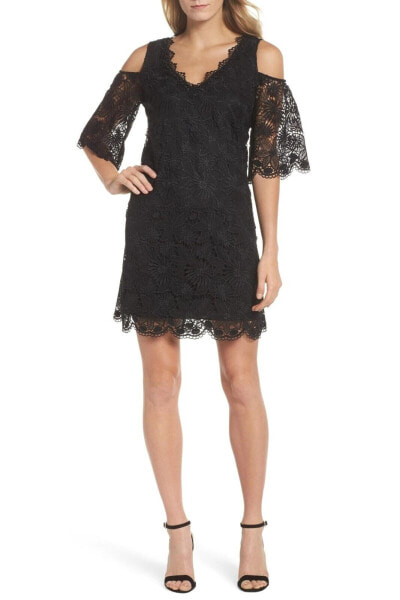 Kobi Halperin 152527 Women's Edna Cold Shoulder Lace Dress Sz. 4