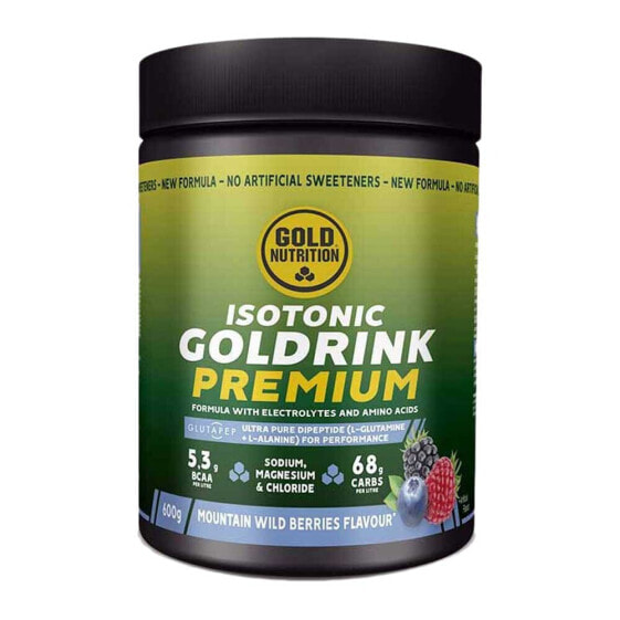 GOLD NUTRITION Gold Drink Premium 600g Berry Isotonic Powder