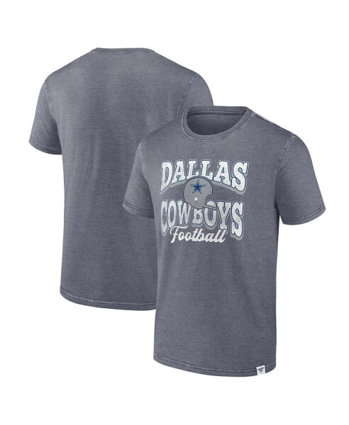 Men's Heather Navy Distressed Dallas Cowboys Force Out T-shirt