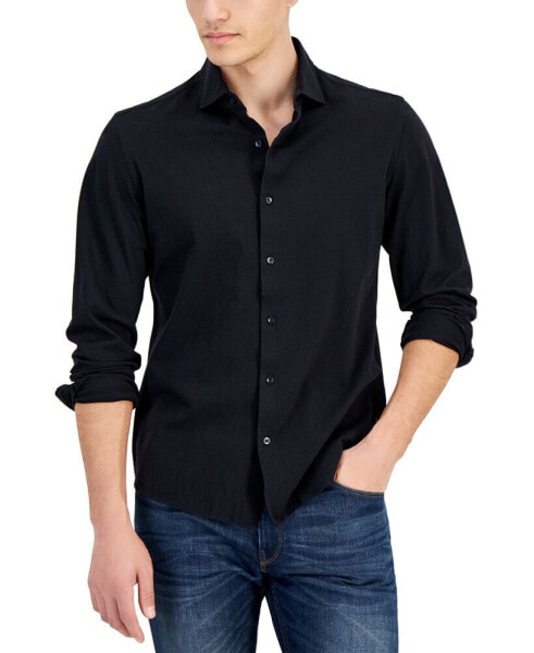 Рубашка Michael Kors мужская Slim-Fit Stretch Piqué Button-Down