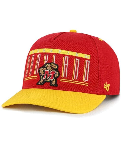 Men's Red Maryland Terrapins Double Header Hitch Adjustable Hat