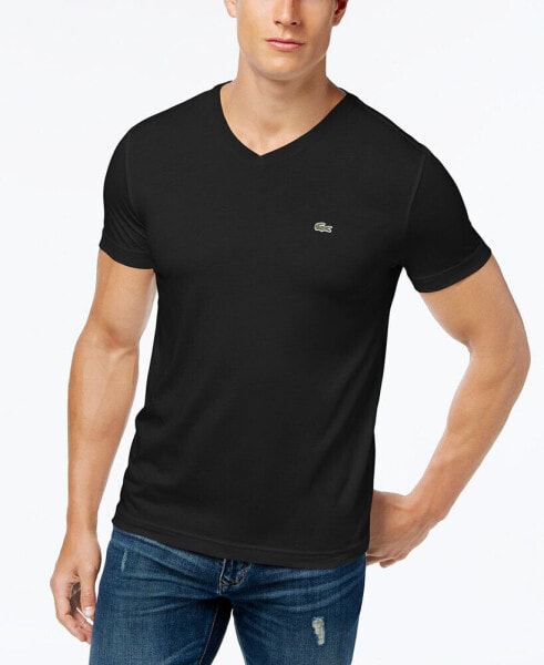 Men’s Classic V-Neck Soft Pima Cotton Tee Shirt