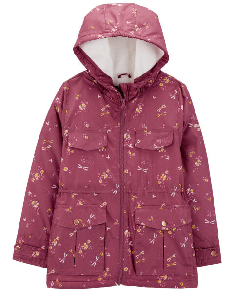 Kid Dragonfly Print Fleece-Lined Midweight Jacket 5