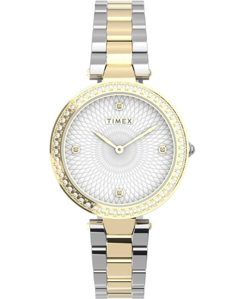 Women's City Two-Tone Low Lead Brass Bracelet Watch 32mm