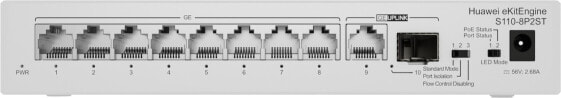 Huawei Switch S110-8P2ST 8x10/100/1000BASE-T ports PoE+ 1xGE SFP port