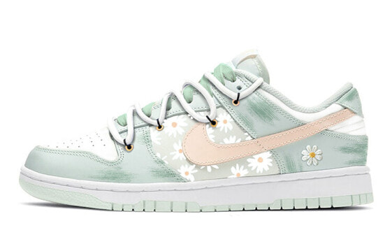 Кроссовки Nike Dunk Low DAISY женские, минтового цвета, низкие, DD1503-104.