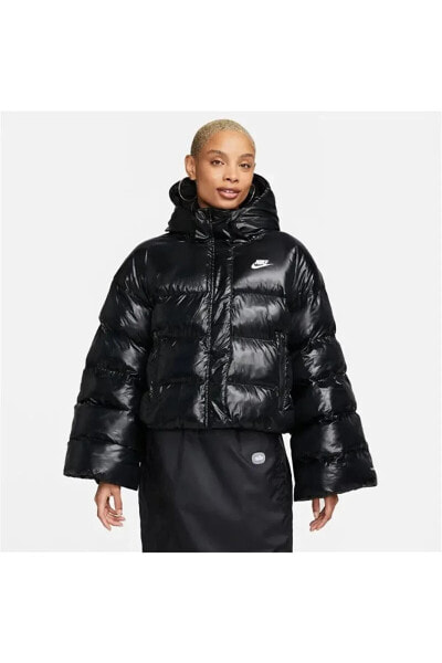 Sportswear Therma-FIT Syntetic-Fill City Hoodie Kadın Siyah Ceket