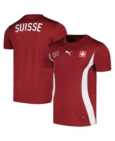 Men's Red Switzerland National Team 2023/24 Pre-Match Jersey