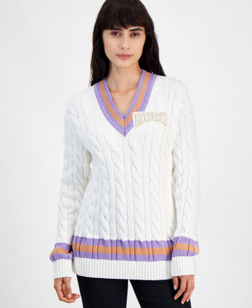 Women's Sllarie Oversized Cable-Knit Sweater