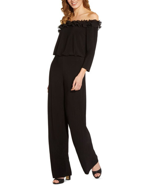 Ruffled Off-The-Shoulder Jumpsuit