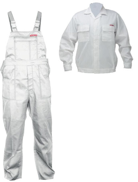 Lahti Pro Ubranie robocze bluza i spodnie białe r.XXL 182cm - LPQC822X