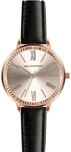 Часы Emily Westwood Black Leather EEK-B029R