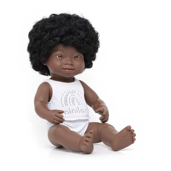 Кукла Miniland "Африканка с синдромом Дауна" 38 см