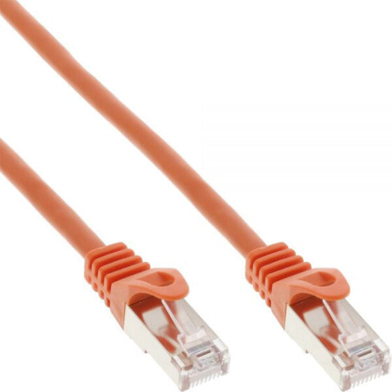 InLine Patch Cable SF/UTP Cat.5e orange 0.3m